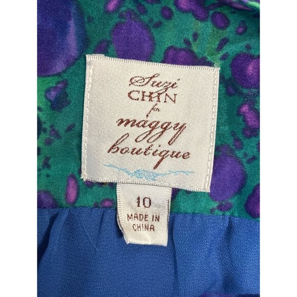 Silk Maggy Boutique Tunic Dress Size 10 Multicolor - Picture 5 of 8